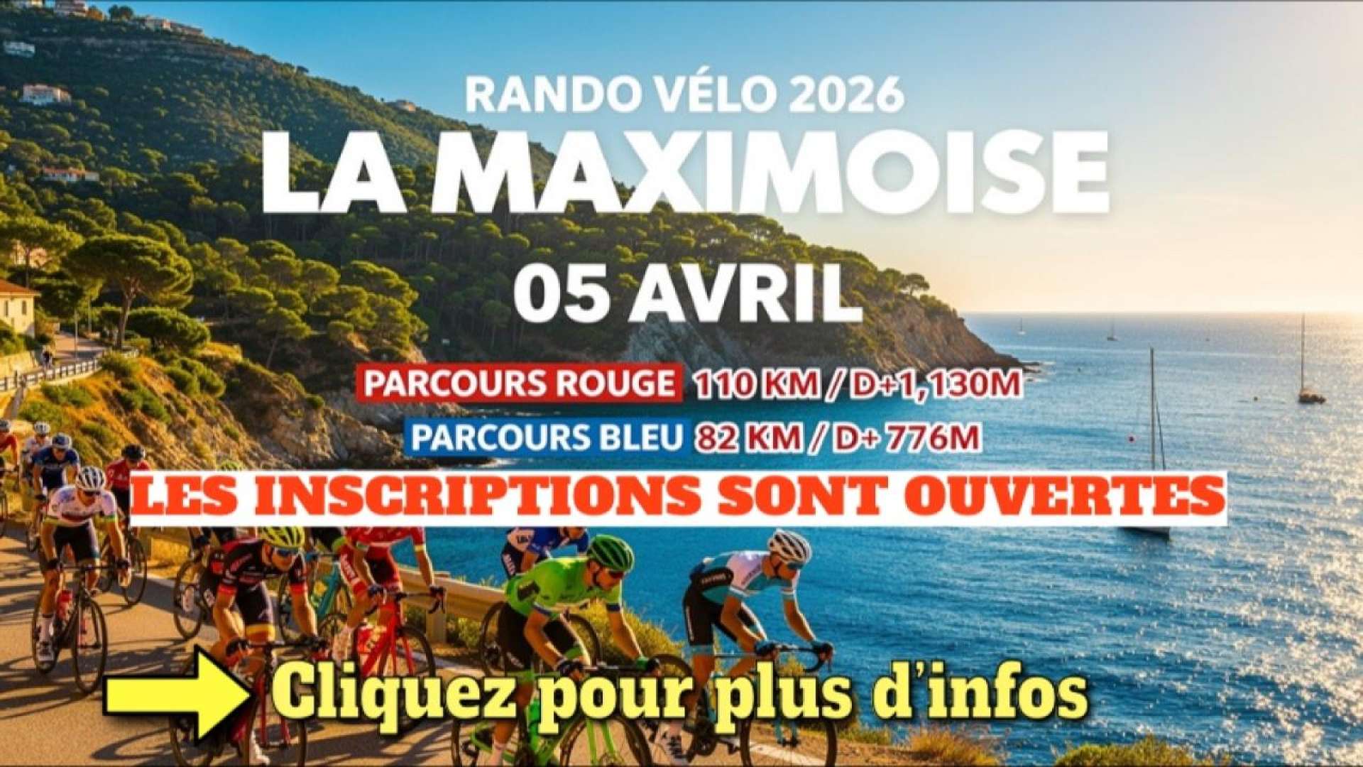 Randonnée Cyclo vélo La Maximoise Sainte-Maxime 2026