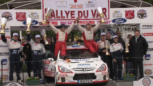 PODIUM RALLYE DU VAR 2010 A SAINTE-MAXIME