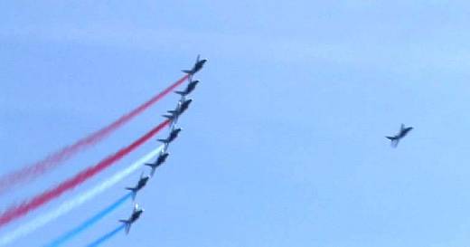 LA PATROUILLE DE FRANCE SUR SAINTE MAXIME