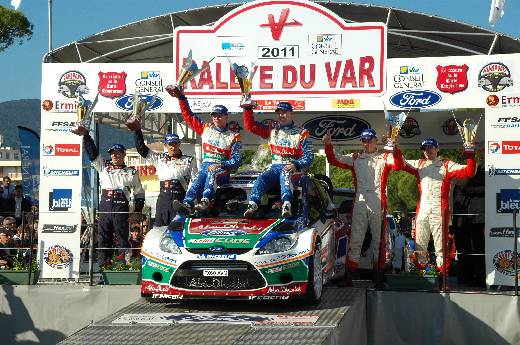 PODIUM DU 57 EME RALLYE DU VAR
