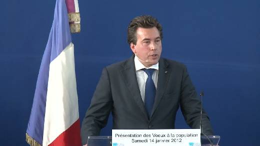 CEREMONIE 2012 DES VOEUX DE VINCENT MORISSE MAIRE DE SAINTE MAXIME