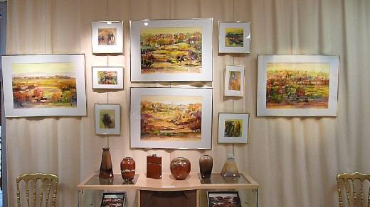 MICHEL THOMAS , 50 ANS DE PEINTURE ET CERAMIQUE