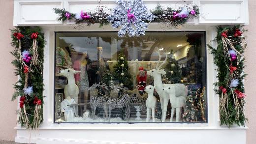 SAINTE MAXIME CONCOURS DE VITRINES NOEL 2012