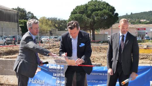 POSE DE LA PREMIERE PIERRE DE LA RESIDENCE "LE CHANCORI"