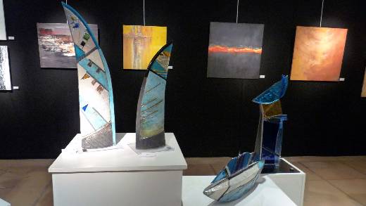 SAINTE MAXIME EXPOSITION DE INGE SCHNURLE ET BERNARD BOUJOL