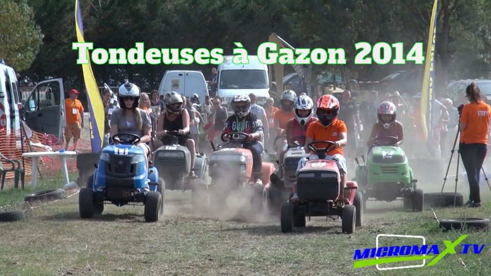 COURSE DE TRACTEURS TONDEUSES Bagnols-en-Forêt 2014