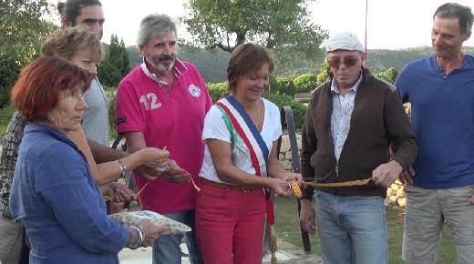 INAUGURATION DU ROND POINT D'ENTREE DU PLAN DE LA TOUR. SEPTEMBRE 2015