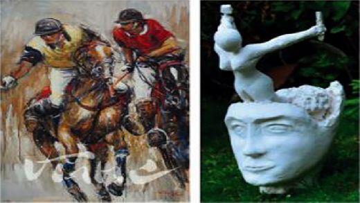 SAINTE MAXIME EXPOSITION VAN TAME & PAUL NEBAC PEINTURES ET SCULPTURES