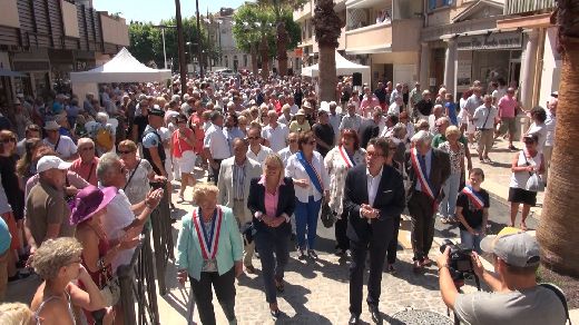 INAUGURATION AVENUE GEORGES CLEMENCEAU A SAINTE MAXIME