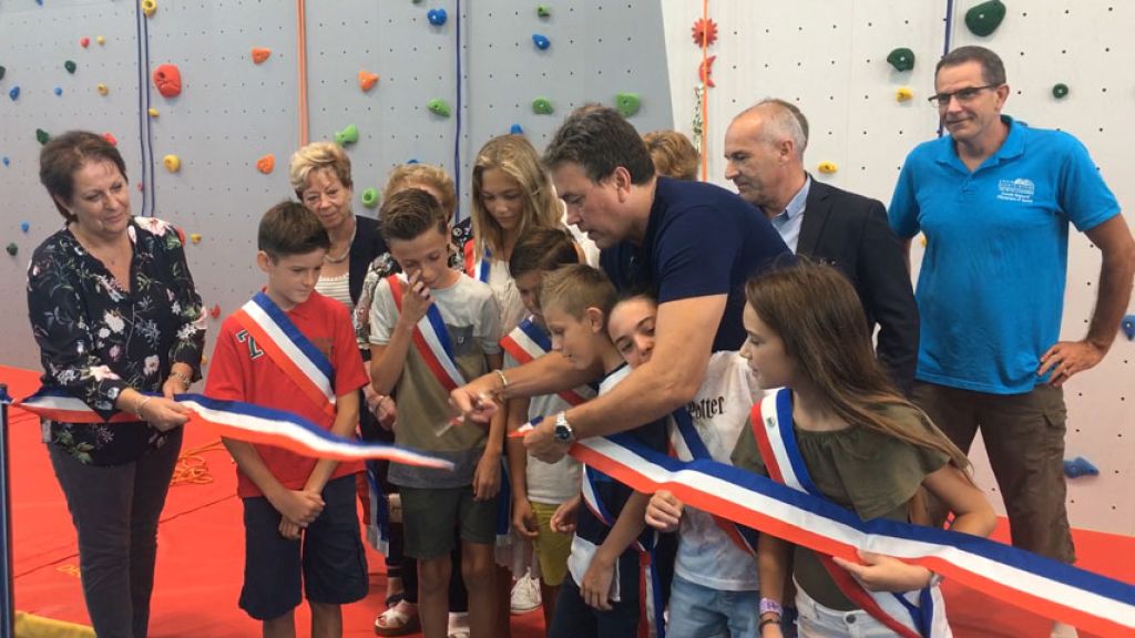INAUGURATION DU MUR D'ESCALADE