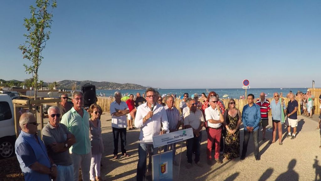 INAUGURATION NOUVEAUX AMENAGEMENTS PLAGE DE LA NARTELLE