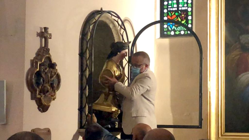 Fête Votive 2021. Notre Sainte Patronne réintègre sa chasse