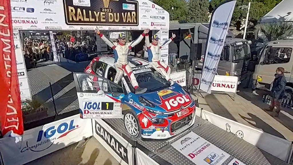 Arrivée Rallye du Var le 26 novembre 2023