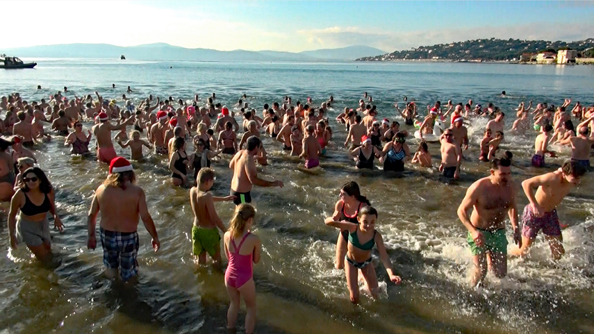 Sainte Maxime bain du bout de l'an 2024