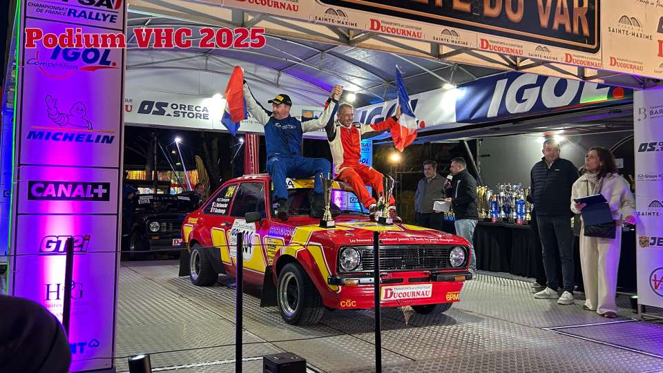 Podium Rallye du var Historique Sainte-Maxime 2025