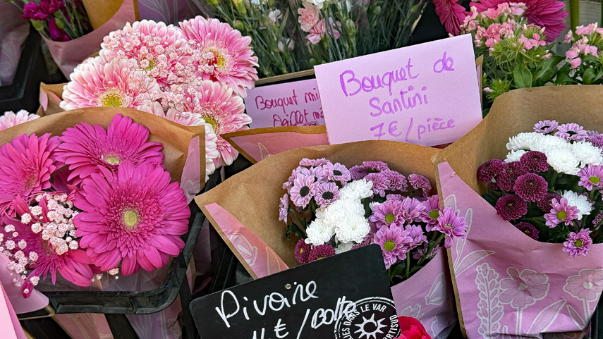 MARCHE AUX FLEURS SAINTE MAXIME AVRIL 2026